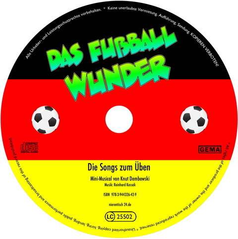 25 &Uuml;bungs-CDs "Das Fu&szlig;ballwunder"