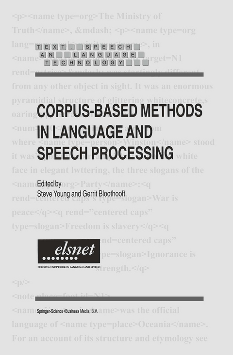 Corpus-Based Methods in Language and Speech Processing - 