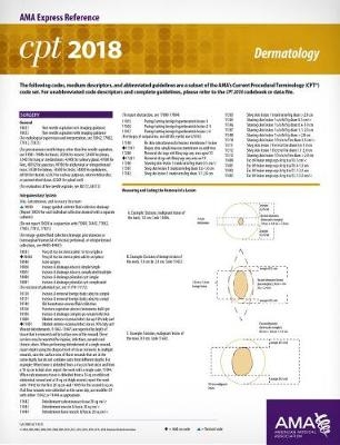 CPT® 2018 Express Reference Coding Cards: Dermatology