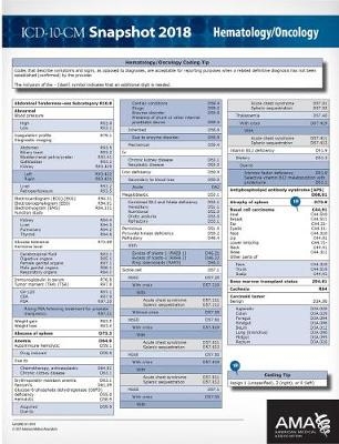 ICD-10-CM 2018 Snapshot Coding Cards: Hematology/Oncology