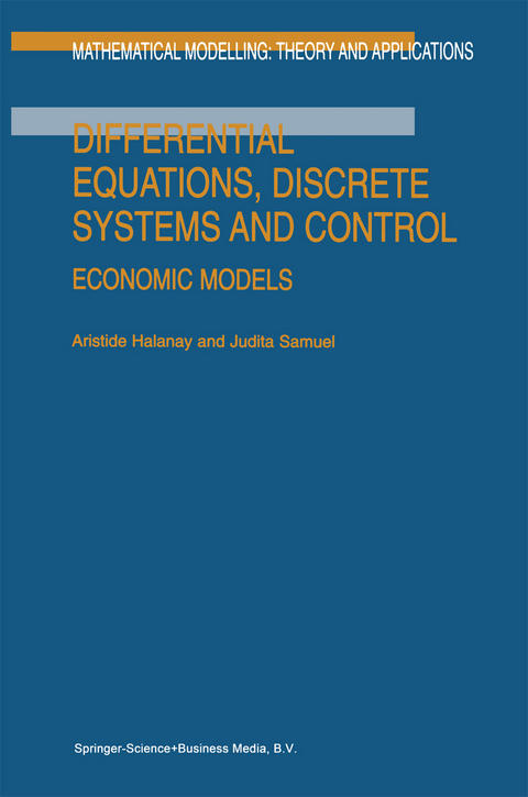 Differential Equations, Discrete Systems and Control - A. Halanay, J. Samuel