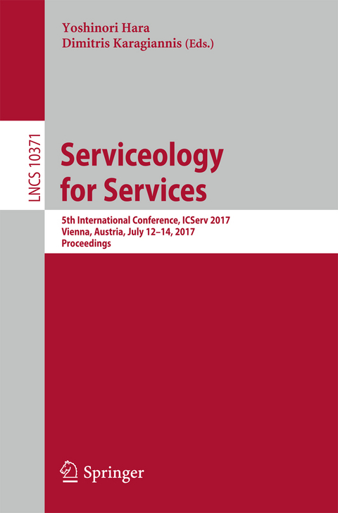Serviceology for Services - 