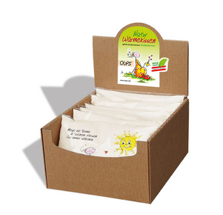 Oups Display für Traubenkern-Wärmekissen