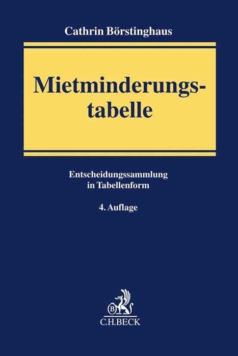 Mietminderungstabelle - Cathrin B&ouml;rstinghaus