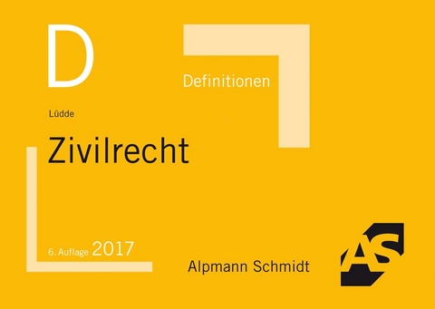 Definitionen Zivilrecht - Jan Stefan L&uuml;dde