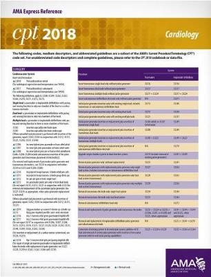CPT® 2018 Express Reference Coding Cards: Cardiology