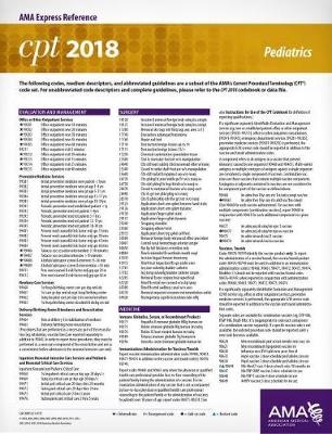 CPT&reg; 2018 Express Reference Coding Cards: Pediatrics - Kathy Giannangelo