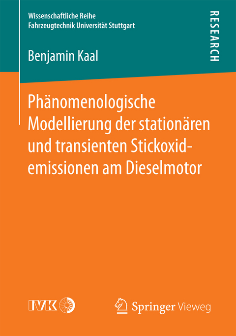 Ph&auml;nomenologische Modellierung der station&auml;ren und transienten Stickoxidemissionen am Dieselmotor - Benjamin Kaal