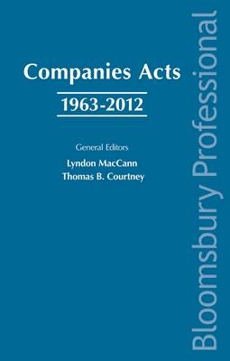 Companies Acts 1963-2012 - Lyndon MacCann, Thomas B. Courtney