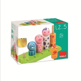 Stapelspiel 1,2, - 5 (Kinderspiel)