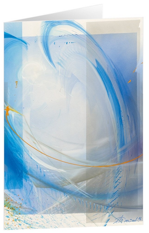 Leuchtender Bote - Kunst-Faltkarten ohne Text (5 St&uuml;ck) - 