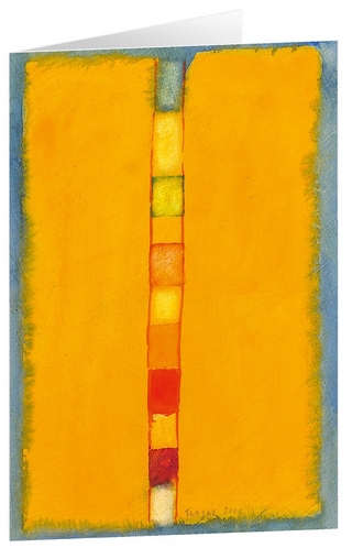 Farbband - Kunst-Faltkarten ohne Text (5 Stück)