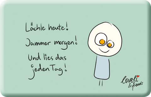 L&auml;chle heute - Magnet