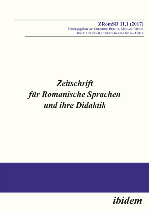Zeitschrift f&uuml;r Romanische Sprachen und ihre Didaktik - 