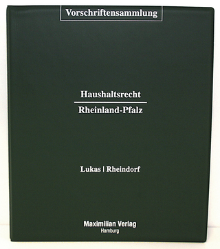 Vorschriftensammlung Haushaltsrecht Rheinland-Pfalz