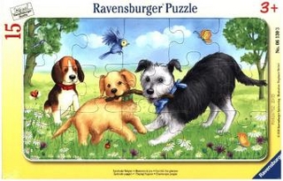 Spielende Welpen (Kinderpuzzle)