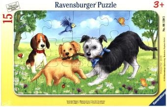 Spielende Welpen (Kinderpuzzle)