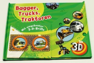 Bagger, Trucks, Traktoren - 3-D-Lupenbuch