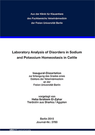 Laboratory Analysis of Disorders in Sodium and Potassium Homeostasis in Cattle