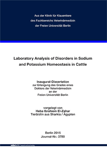 Laboratory Analysis of Disorders in Sodium and Potassium Homeostasis in Cattle - Heba Ibrahiem El-Zahar