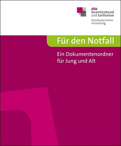 F&uuml;r den Notfall