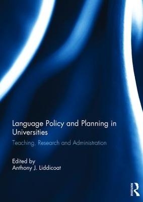 Language Policy and Planning in Universities - 