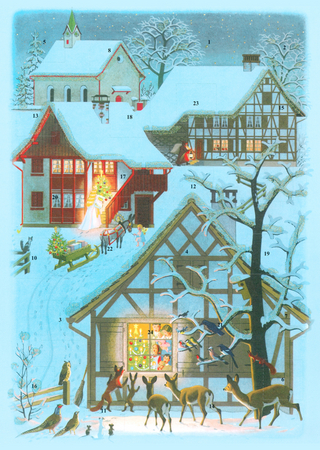 Adventskalender zu Chömed Chinde mir wänd singe