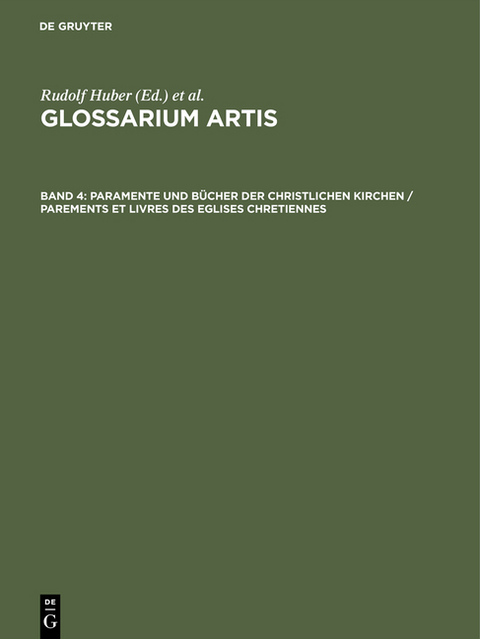 Paramente und B&uuml;cher der christlichen Kirchen - 
