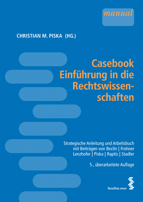 Casebook Einführung in die Rechtswissenschaften - 