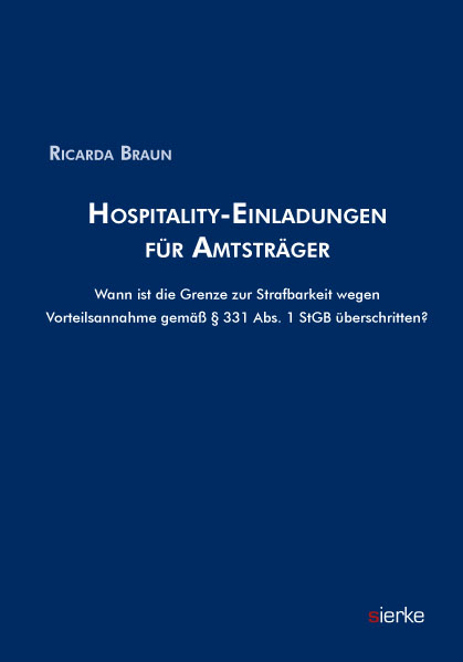 Hospitality-Einladungen f&uuml;r Amtstr&auml;ger - Ricarda Braun