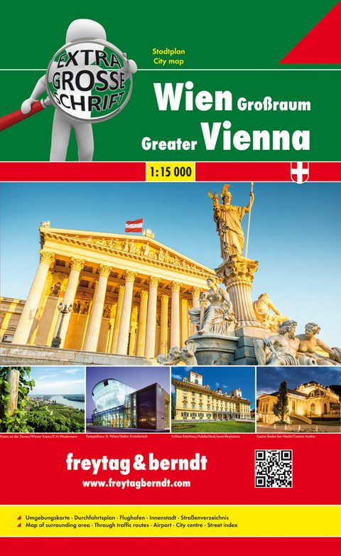 Wien Gro&szlig;raum Riesenatlas, St&auml;dteatlas 1:15.000 - 