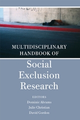 Multidisciplinary Handbook of Social Exclusion Research - 