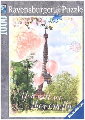 Luftballons am Eiffelturm (Puzzle)