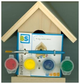 Outdoor: Vogelhaus (13cm), Bastel-Set