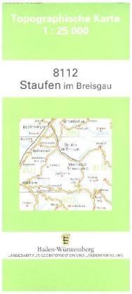 Topographische Karte Baden-W&uuml;rttemberg Staufen im Breisgau