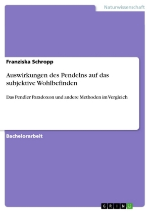 Auswirkungen des Pendelns auf das subjektive Wohlbefinden - Franziska Schropp
