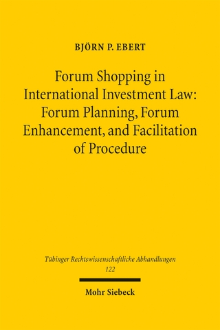 Forum Shopping in International Investment Law
