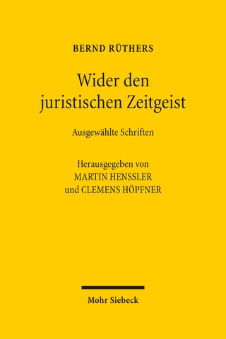 Wider den juristischen Zeitgeist