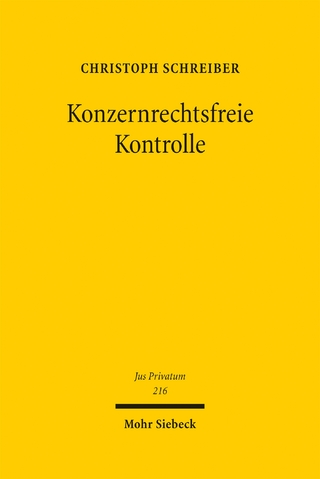 Konzernrechtsfreie Kontrolle