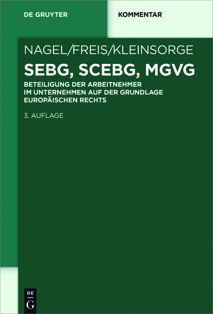 SEBG, SCEBG, MgVG - Bernhard Nagel, Gerhild Freis, Georg Kleinsorge
