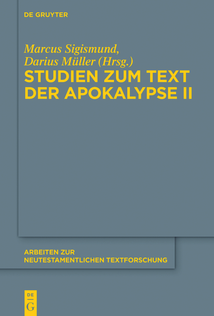 Studien zum Text der Apokalypse II - 