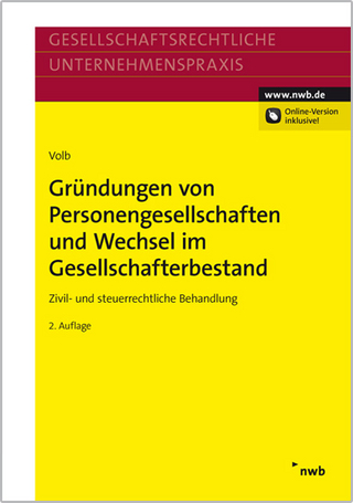 Gründungen von Personengesellschaften und Wechsel im Gesellschafterbestand