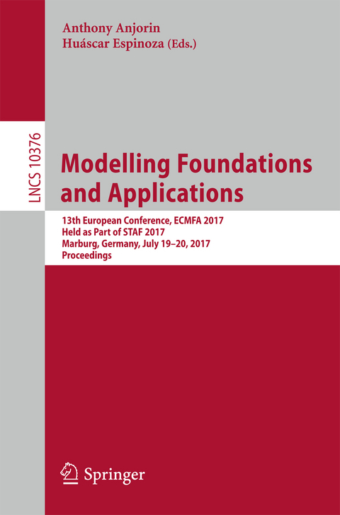 Modelling Foundations and Applications - 