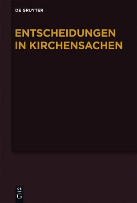 Entscheidungen in Kirchensachen seit 1946 / 1.1.-30.06.2009 - 