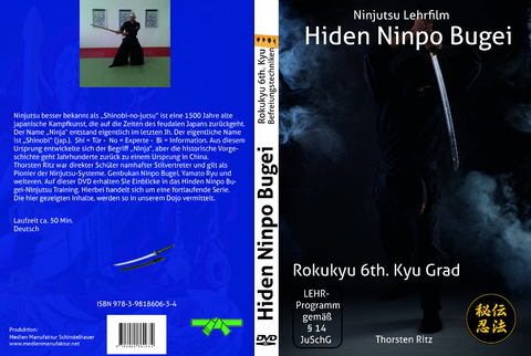 Ninjutsu Lehrfilm DVD 6th. Kyu Grad