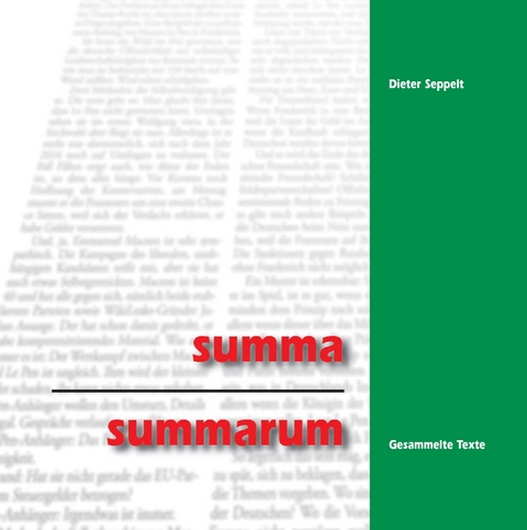 summa summarum - Dieter Seppelt