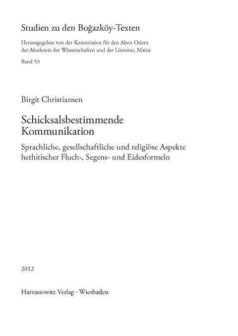 Schicksalsbestimmende Kommunikation - Birgit Christiansen