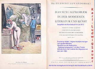Dr. Herbet Lewandowski, Das Sexualproblem in der modernen Literatur und Kunst