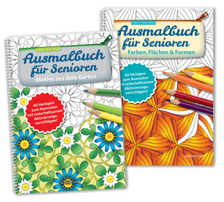 Ausmalbuch für Senioren Bd. 1 und 2 im Set