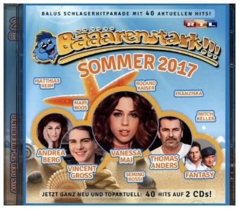 B&auml;&auml;&auml;renstark!!! Sommer 2017, 2 Audio-CDs -  Various